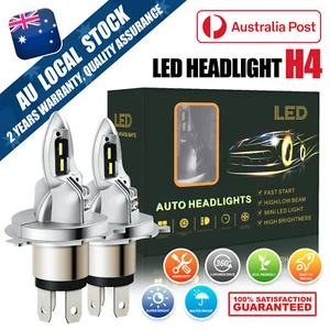 CANBUS H4 9003 LED Hi-Lo Beam Headlights Bulb Kit 3000000LM 6000K Super Bright - Picture 1 of 9