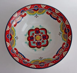 222 Fifth La Fuente rot große Servierschale marokkanisch mediterran Ornament NEU - Bild 1 von 4