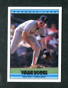 Tarjeta de muestra de béisbol de la MLB de Wade Boggs Red Sox 1992 Donruss PREVIEWS #1 de 12 - Imagen 1 de 2