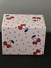Kate Spade Vintage Cherry Dot Recipe Box with Cards