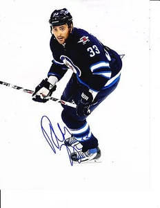 WINNIPEG JETS DUSTIN BYFUGLIEN SIGNED LOOKING FOR PASS 8X10 - Picture 1 of 1
