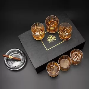 Whisky Gläser 6 Set Bleifrei Kristall Whiskey Glas Einzigartige Geschenkideen - Bild 1 von 5