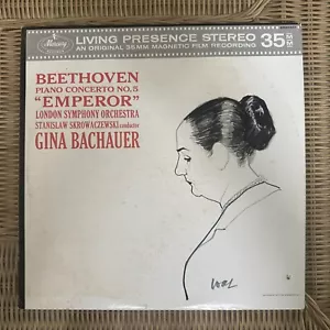 GINA BACHAUER Beethoven Piano Concerto No 5 Emperor MERCURY LP SR 90321 - Picture 1 of 2