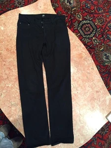 Men's Black H&M  Button Fly Chinos Size 29 - Picture 1 of 8