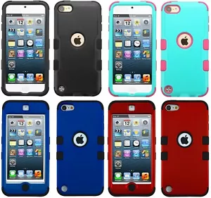 For iPod Touch 5th 6th & 7th Gen - Hard Hybrid Shockproof Armor Shell Case Cover - Picture 1 of 44