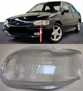 LEFT FRONT HEADLIGHT GLASS FOR FORD ESCORT 1992-2002 - Picture 1 of 7