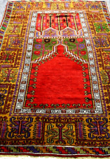 Superb 7'X5' ft  Anatolia Ladik Mudjur Prayer Rug Wool Heriz kazak 6'10"x4'8"