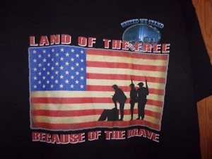 T-Shirt 9 11 01 Pissed Off Eagle Freedom is not free schwarz L - Bild 1 von 3