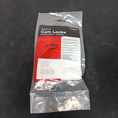 CCL Security Products 59020 Padlockable Cam Lock, 1-3/4 Inch Length, Chrome - Image 1 of 3