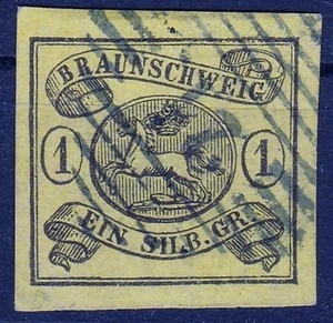 == Ad Braunschweig Mi. 11 A Postmarked " Helmstedt ", Cat. == - Picture 1 of 1