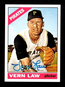 2016 Topps Archives 65 aniversario Vern Law Piratas de Pittsburgh autógrafo - Imagen 1 de 2