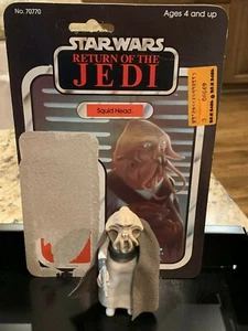 Vintage SQUID HEAD w/ CARD Star Wars Action Figure 1983 H.K. - COMPLETE - Picture 1 of 5