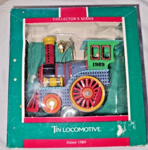 Hallmark Tin Metal Locomotive TOY TRAIN Series Christmas Ornament 1989 NEW - Picture 1 of 4