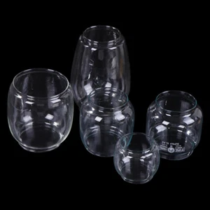 Glass Lampshade Nostalgic Retro Outdoor Kerosene Lamp Circular Lampshade - Picture 1 of 17