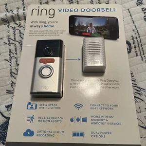 Ring Video Doorbell Camera Bundle With Ring Chime NEW - Picture 1 of 8