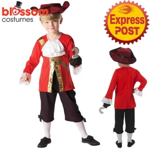 CK1711 Captain Hook Pirate Peter Pan Disney Book Week Boys Child Costume Outfit - Picture 1 of 6