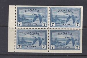 CANADA - 1946 PEACE ISSUE AIR MAIL BOOKLET PANE - SCOTT C9a - MNH