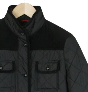 TOMMY HILFIGER Mujer Negro Acolchado Hinchado Invierno Chaqueta Abrigo >> Talla Pequeña - Imagen 1 de 11