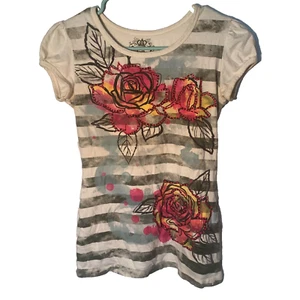 L.A Conduct T Shirt Graphic Rose Tee Top Size XL - Picture 1 of 10