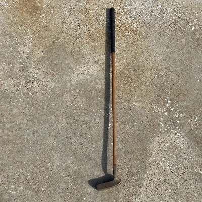 RARE RH Otey Crisman 15HW Super Deluxe Putter Hickory Shaft Leather Grip - Image 1 of 4