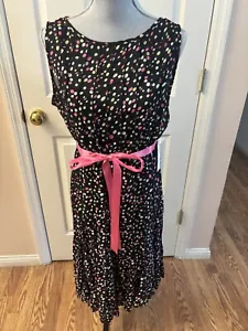 Studio I Dress  Sleeveless Fun Polka Dot Dress Size 16 - Picture 1 of 5