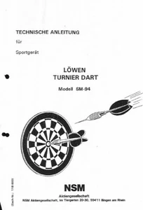 Dartautomat Loewen-Turnier-Dart-SM-94 Bedienungsanleitung - Bild 1 von 1