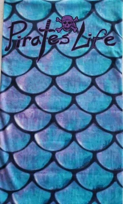 PIRATE'S LIFE UV BUFF ESCALA DE PESCADO Máscara de Protección de Cuello Púrpura Navegación Pesca Sol  Foto 1 de 4
