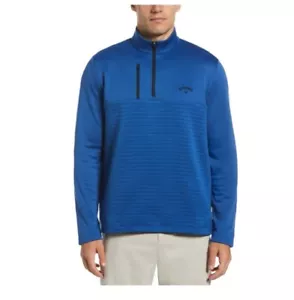 Callaway Men's Quarter Zip UPF 50 Sun Protection Pullover Galaxy Blue XL NWT - Picture 1 of 4