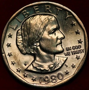 Uncirculated 1980 Philadelphia Mint Susan B. Anthony Clad Dollar - Picture 1 of 2