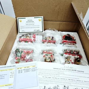Danbury Mint Carlino Natale Holiday Rail Train Set Figurine 6 Pezzi Come Nuovo in Scatola  - Foto 1 di 11