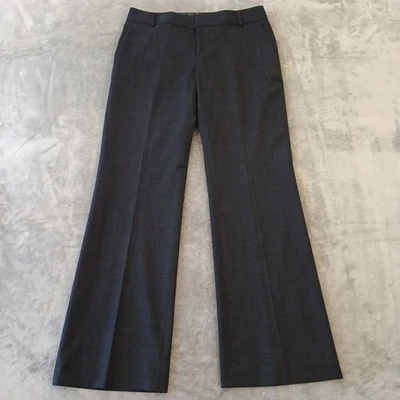 Banana Republic Dress Pants Womens Size 10 Blue Plaid Martin Fit Bootcut Pockets - Image 1 of 4