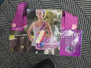 Lotus Pink And Purple 24" Deluxe Yoga Tote Mat Carrying Bag*NEW But Little Dirty - Picture 1 of 4