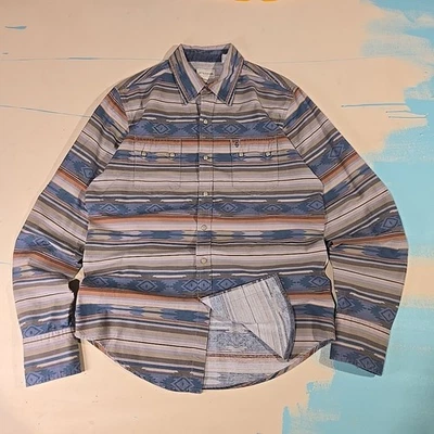 Stetson L Western Snap Shirt Aztec Stripe Multicolor Long Sleeve Button Cotton - Image 1 of 4