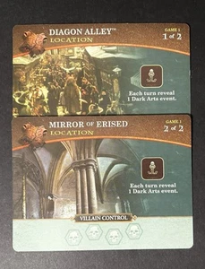 Harry Potter Hogwarts Battle Game Gioco di Ricambio 1 (2) Location Card Ricambi - Foto 1 di 2