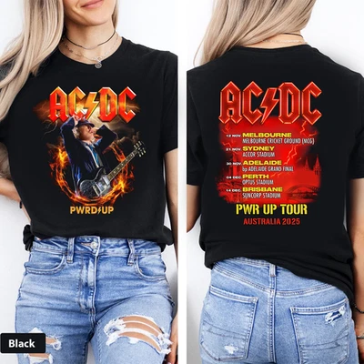 AC/DC Power Up Tour Australia 2025 Shirt - Rock Guitar Legend Concert Tee - image 1 of 4