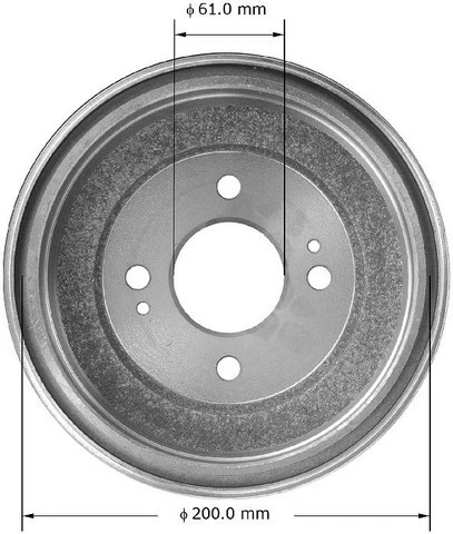 Tambor de freno Bendix PDR0606 BENDIX para Honda Civic 88-91 Foto 1 de 4