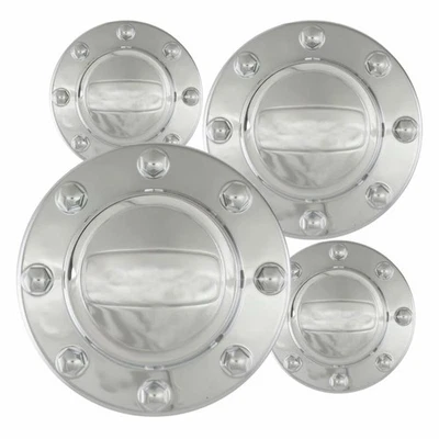 2 Piece Rear Chrome ABS Center-Caps for 2018 - 2011 Ram 3500 Foto 1 de 2