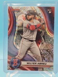 Wilyer Abreu 2024 Bowman's Best RC Wave Refractor Rookie #15 Red Sox - Picture 1 of 2