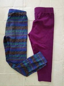RALPH LAUREN LANDS END Legging Capri Pant Crop LOT Patterned Berry Solid 8 10 - Picture 1 of 2