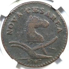 1787 M 63-q R-3 NGC VG Details New Jersey Colonial Copper Coin
