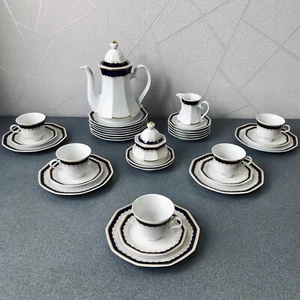 *Wunderschönes Kaffeeservice *Winterling Marktleuthen *Kobalt Blau *Gold-Dekor - Bild 1 von 24