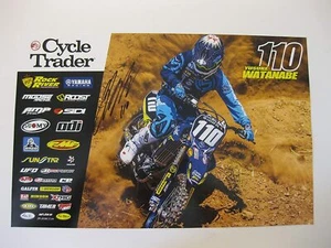 Póster Yusuke Watanabe Supercross Motocross Firmado Autografiado Yamaha 11x17 Certificado de Autenticidad - Imagen 1 de 1
