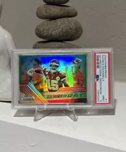 2020 Patrick Mahomes II PSA 9 Prizm Go Hard or Go Home Green Prizm #1 Panini - Bild 1 von 3