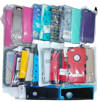 Lot Of 100 Phone Cases iPhone Android Mixed Sytles Wholesale Resale Bulk Lot - Image 1 of 4
