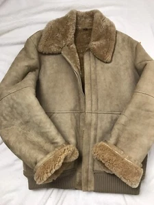 Abrigo de piel de cordero vintage (años 70/80) de New Zealand Bomber Arctic Lamb - Imagen 1 de 12