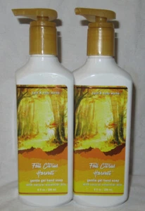 Bath & Body Works Gentle Gel Hand Soap Lot Set of 2 FALL CITRUS HARVEST - Picture 1 of 4