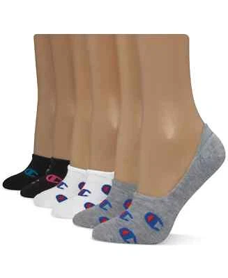6 Pares de Sapato Feminino CHAMPION INVISIBLE LINER No Show MEIAS Tamanho 5-9 ENVIO RÁPIDO! - Imagem 1 de 4