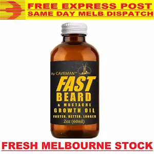 FAST GROW XL Beard & Moustache Accelerator #1 GROWTH OIL BALM 60mL FREE EXPRESS - Picture 1 of 9