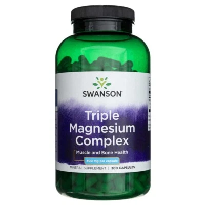 Swanson Triple Magnesium Complex (a complex of 3 forms of magnesium) 300 Kapseln