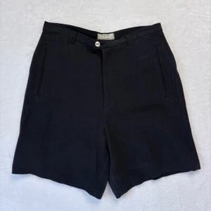 Pantalones Cortos Tommy Bahama Mujer Talla 6 Negros 100% Seda De Colección Años 80 Cintura Alta Nuevos con Etiquetas - Imagen 1 de 14